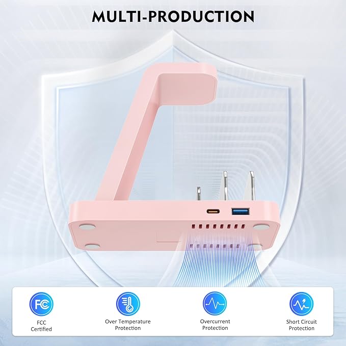 Wireless Charger for iPhone - 5 in 1 Charging Station for Multiple Devices Apple: Wireless Charging Stand Dock for iPhone 17 16e 16 15 14 13 12 Pro Max Apple Watch Airpods