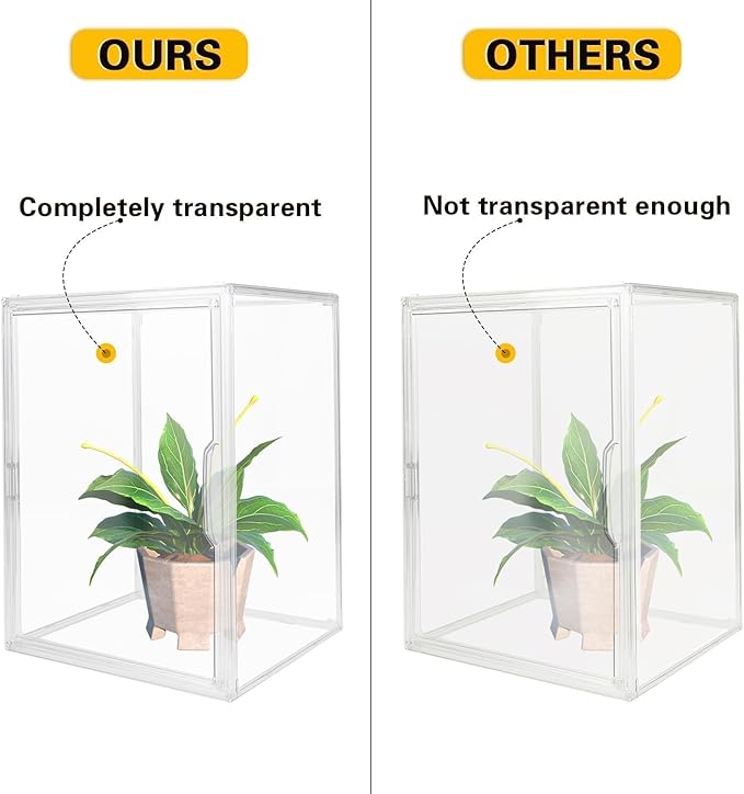 Clear Stackable Plastic Storage Bins with Lid, Dustproof Display Cases, Extra Large Figures Collectibles Showcase, Boot & Shoe Boxes, Helmet Protection Organizer (Clear-XL-1 Pack)