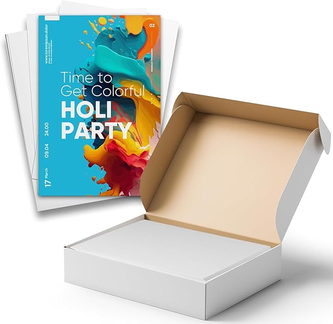 Hamilco Bright White Cardstock Scrapbook Paper Vellum 67lb cover 8.5" x 11" Card Stock 50 Pack