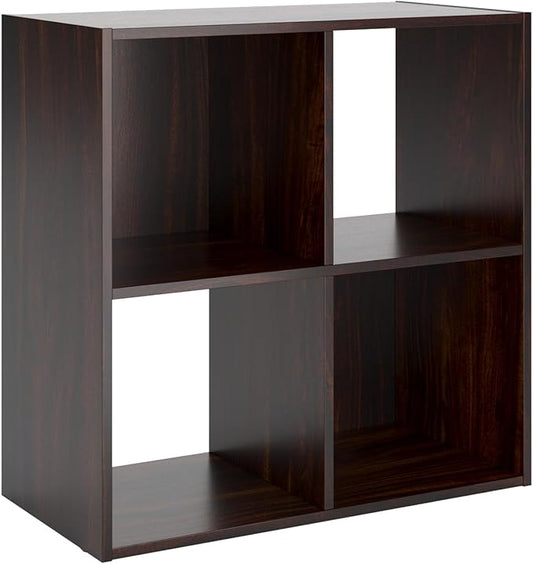 Signature Design by Ashley Glosmount 4 Cube Storage Organizer or Bookcase, Cherry & Light Brown