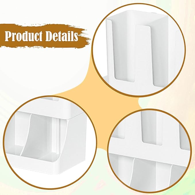 Fenteer Coffee Station Organizer Holder for Counter,6 Compartment,Upright,Cup and Condiment Station Storage Basket for Breakroom