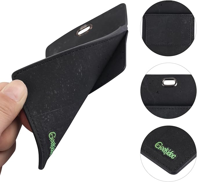 Premium Portuguese Cork Pocket Protector for Men | Multi-Use Pocket Protectors for Shirts and Lab Coats | For Pen, Pencils, Pointers, and More | 2 Pack of Black Pocket Organizer Protectors