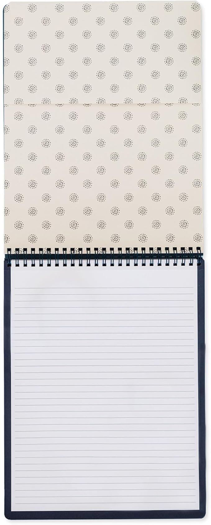 Steel Mill & Co Large Top Spiral Notebook College Ruled, 11" x 8.5" with Durable Hardcover and 160 Lined Pages (Leopard Daisy)