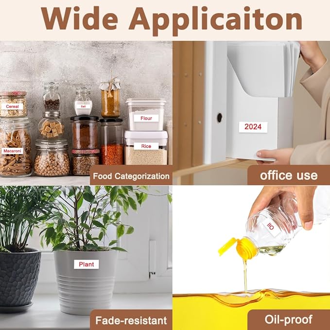 Hehua 18mm 0.7 Red on White Laminated Tape Compatible for Brother Label Maker Tape TZe-242 TZe242 TZ-242 TZ242 for P Touch PT D400 D450 D600 D610 P710BT, 3/4'' x 26.2ft, 3 Pack