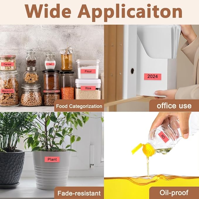 Hehua Tape Tze Tz 12mm 0.47 Laminated Red Compatible for Brother P-Touch TZe-431 TZe431 TZ-431 TZ431 Tape for Ptouch PT D210 D200 D220 D610 H110, 1/2'' x 26.2ft Black on Red, 3 Pack