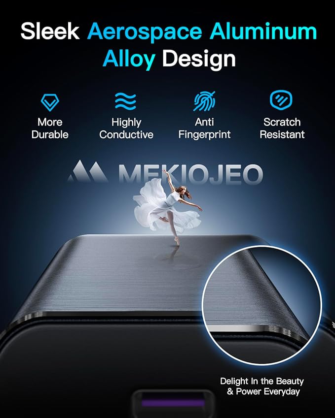 Aluminum Alloy 380W Charging Station Fast USB C Charger Block 12 Ports 65W Laptop GaN Charger for MacBook Pro/Air/iPad Pro/iPhone (Gray)