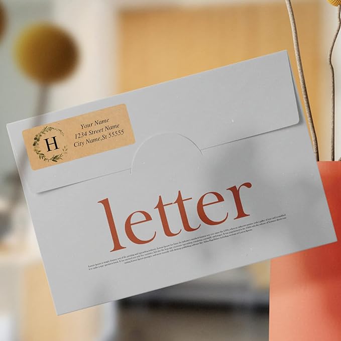 Custom Address Labels - Personalized Address Labels, Return Address Labels with Strong Adhesion, Can Be Used for Cardboard, Paper, Plastic, Glass, Metal (2.6x1 Inch, Set of 280)