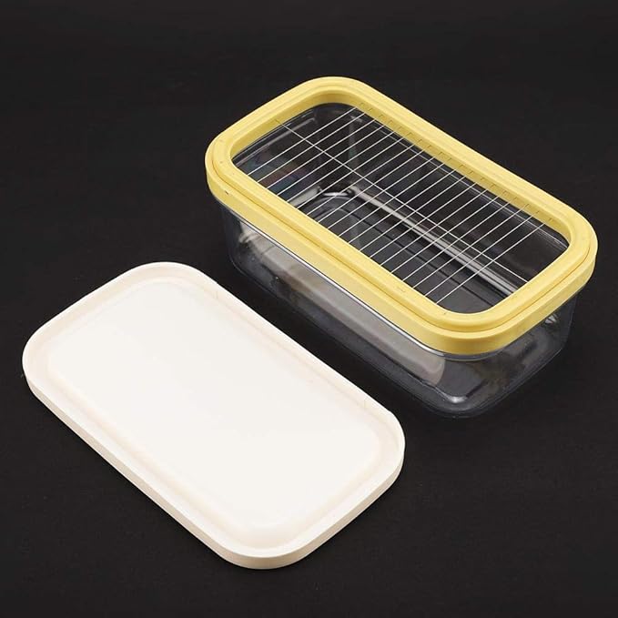 Fdit Butter Box Cheese Container Keeper With Cutting Net Food Storage Box Kitchen