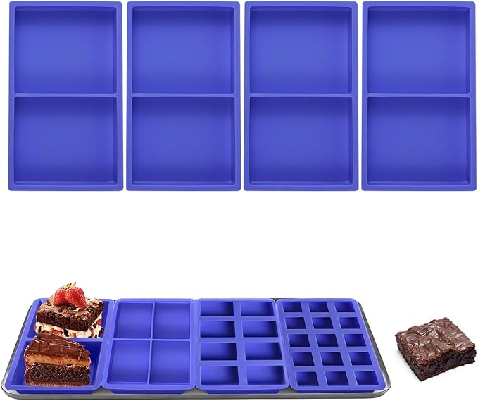 4 Pcs Silicone Tray Dividers for Harvest Right Freeze Dryer,Silicone Food Molds for Harvest right freeze dryer accessories，Reusable Dryer Food Freezer Trays