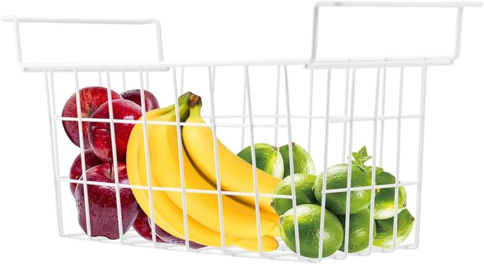 Chest Freezer Baskets 16.5 Inch, Chest Freezer Organizer Bins Metal Wire Storage Baskets with Hanging Handles for Deep Freezer, Set of 2