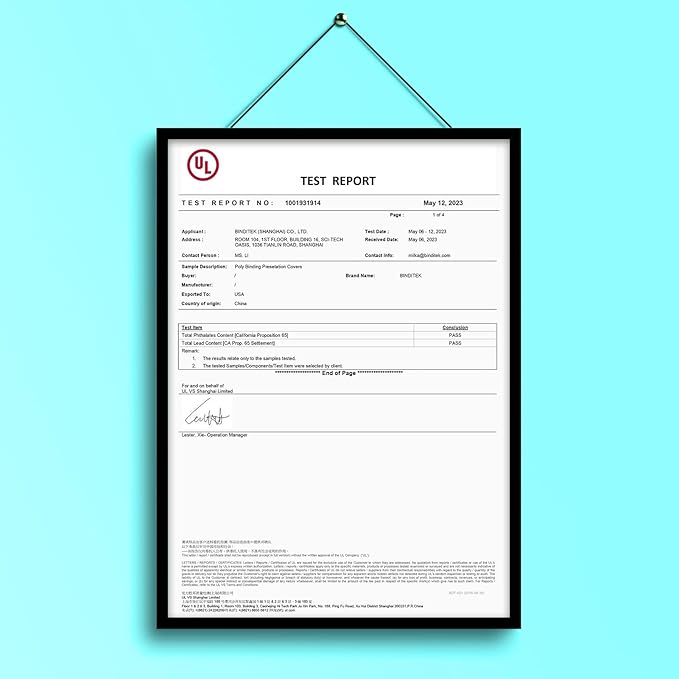 Binditek 50 Pack 16 Mil Leather-Textured Heavyduty Polycovers, 11 x 17 Inches, Tabloid Size, Binding Presentation Covers for Business Reports and Proposals, Black, Office Supplies