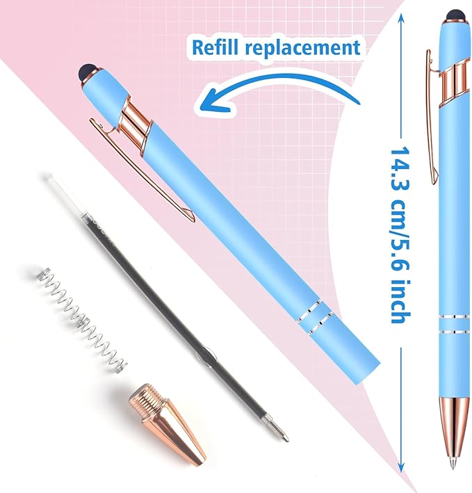 Bulk Custom Personalized Pens with Name & Logo Printing Perfect for Business, Graduation Gifts & Party Events 12 to 1008 Pieces Pack Ballpoint Pens
