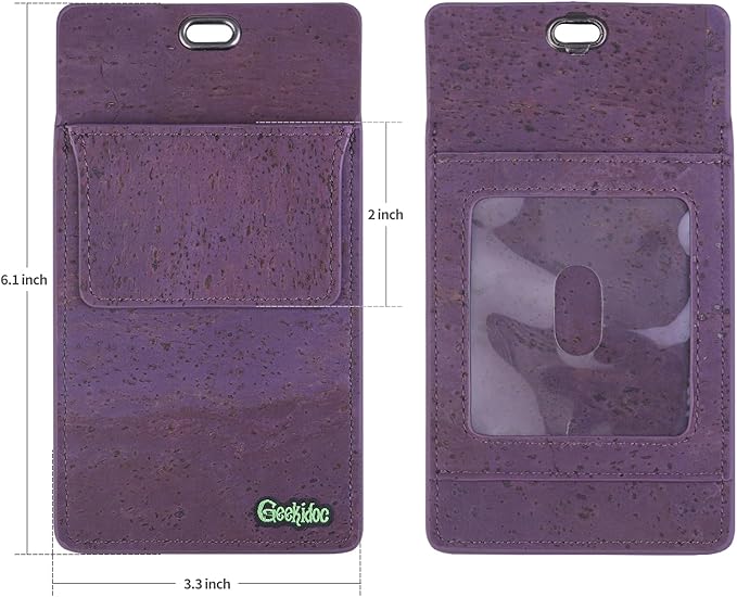 Premium Portuguese Cork Pocket Protector for Men | Multi-Use Pocket Protectors for Shirts and Lab Coats | For Pen, Pencils, Pointers, and More | 1 Pack Purple Pocket Organizer Protector