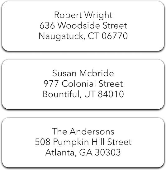 250 Personalized Return Address Labels - Custom Address Labels on Sheets
