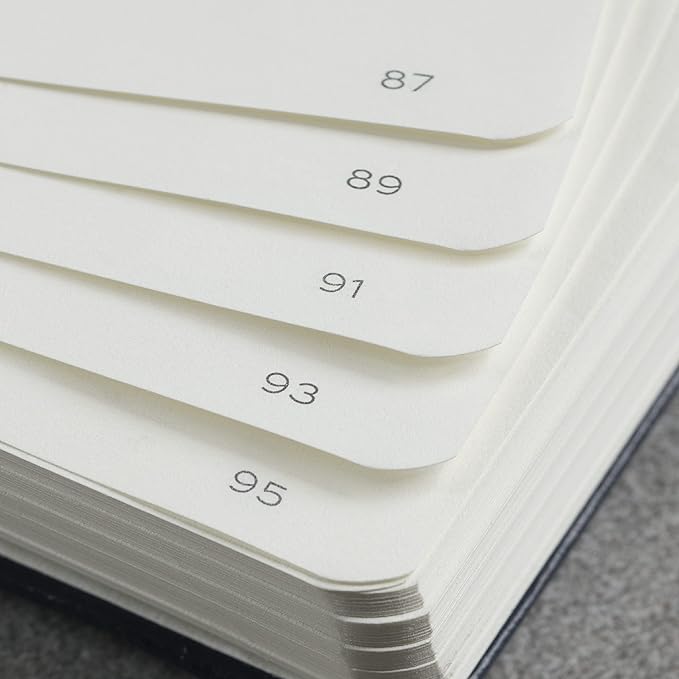 LEUCHTTURM1917 - Notebook Hardcover Medium A5-251 Numbered Pages for Writing and Journaling - Thinking Ahead (Dotted Paper, Deep Sea)