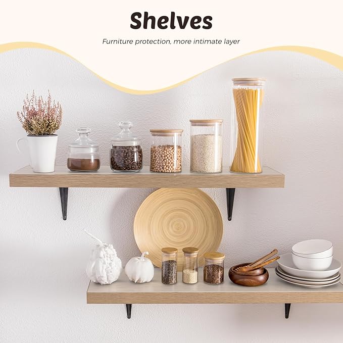 Glotoch Shelf Liner 17.5x360, Non Adhesive Cabinet, Drawer Liner for Refrigerator, Kitchen, Waterproof and Durable Fridge Table Place Mats for Cupboard, Clear