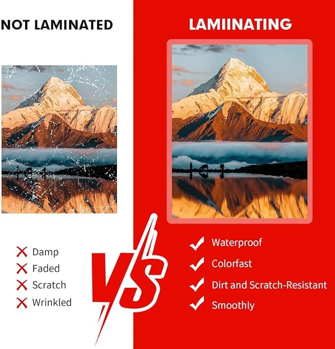 Laminating Sheets, 100 Pack Clear Thermal Laminating Plastic Paper Hold 11 x 17 Inch Sheet, 3 Mil Lamination Sheet Paper for Laminator, Round Corner