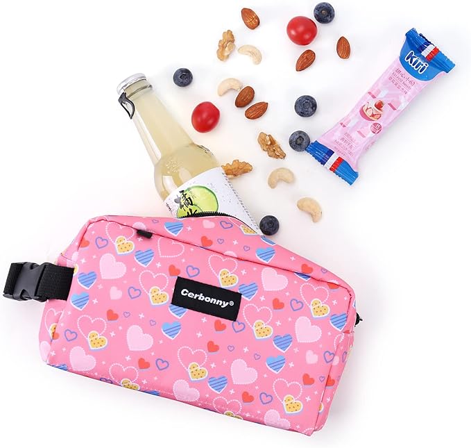 Cerbonny Freezable Lunch Bag, Pink-S, Unisex, PVC Material, 5 x 9 x 4 Inches, Keeps Food Cool