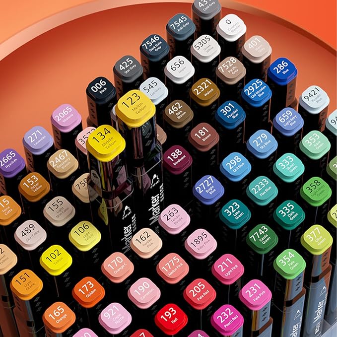 M&G 80 Colors Dual Tip Art Markers, Alcohol Art Markers set, for Adult Coloring Books, Drawing, Sketching, Doodling, Art Projects, School Supplies, Chisel & Fine Tip, Black Penholder
