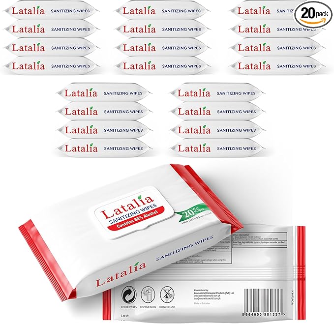 Hand Wipes | 80% Alcohol Hand Sanitizer Wipes for Hands & Face Moisturizing, Gentle, Convenient and Fragrance Free (400 Counts)