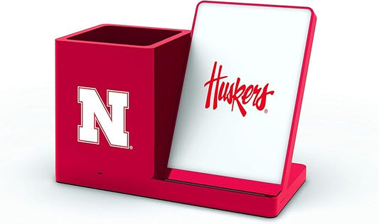 SOAR NCAA Unisex Cell Phone Wireless Charging Stand and Desktop Organizer