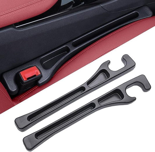 Car Seat Gap Filler Organizer - in Between Seat Catcher - Gap Plug 2 Pack with Storage Slot - Automotive Interior Accessories for Cars, Trucks, and SUV