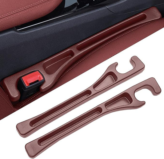 Car Seat Gap Filler Organizer - in Between Seat Catcher - Gap Plug 2 Pack with Storage Slot - Automotive Interior Accessories for Cars, Trucks, and SUV