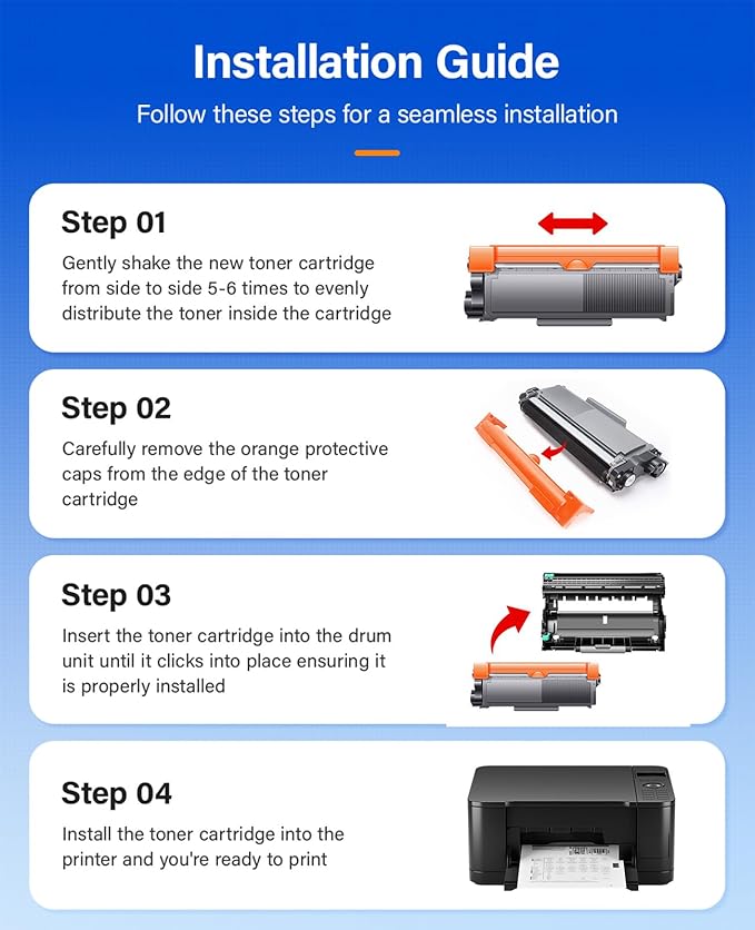 TN630 Black Toner Cartridge 2-Pack Replacement Compatible for Brother TN-630 TN660 Toner HL-L2380DW HL-L2320D HL-L2340DW DCP-L2540DW MFC-L2700DW MFC-L2720DW HL-L2300D HL-L2360DW MFC-L2740DW Printer