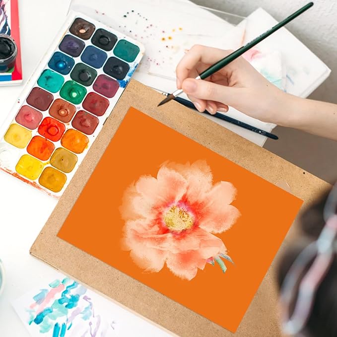 OcePor 50 Sheets Orange Cardstock Paper, Colored Printer Paper 8.5 x 11, Thick Construction for Cards Making, Scrapbook，Office Printing, Invitations, Certificates，DIY Crafting 92 lb/250gsm