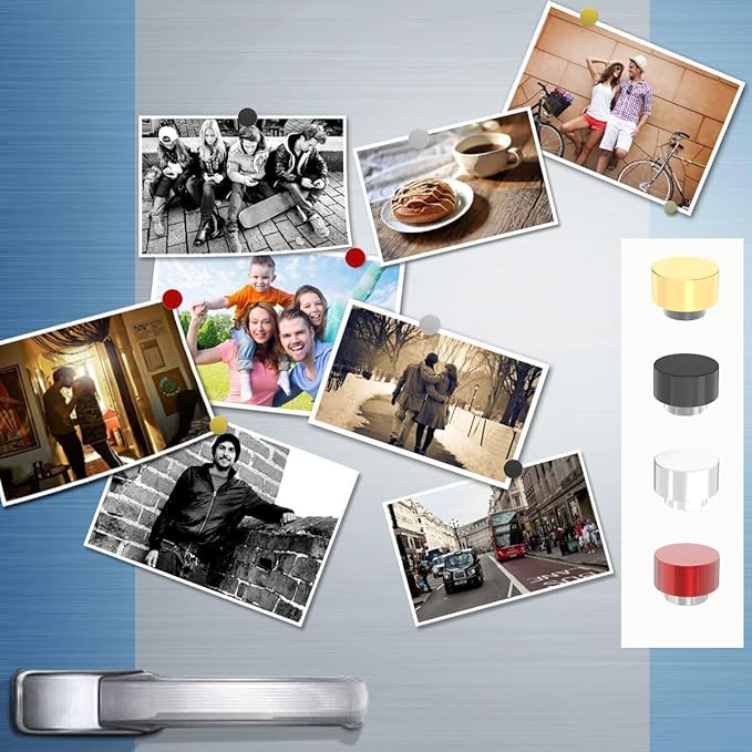 Super Strong N52 Rare Earth Refrigerator Magnets - 20 Pack, Colorful Fridge Magnets,Cute Decorative Magnet,Powerful Magnet for Office, Kitchen, Glass Board, Whiteboard, Dry Erase Board