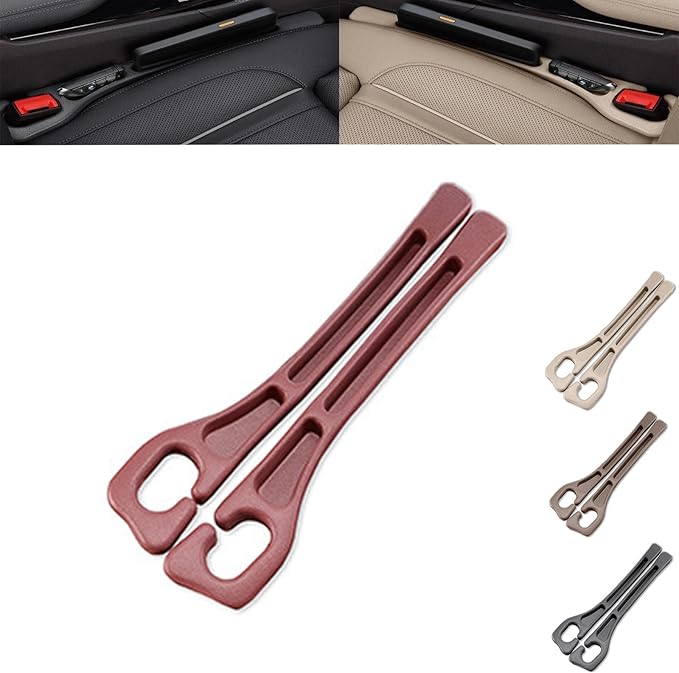 No Drop seat Guard,2025 New Car Seat Side Gap Filler Organizer, Drop Seat Guards for Cars Cards & Tools from Falling, Easy to Install Gap Storage Solution (Red)