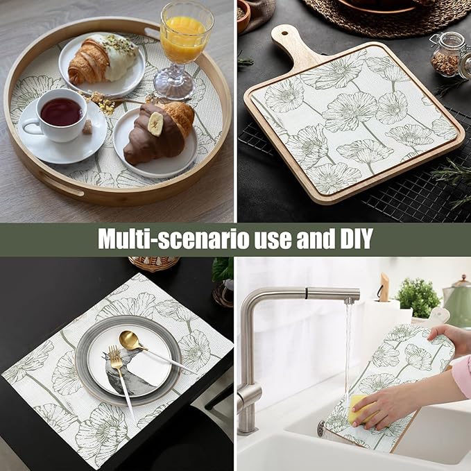 Shelf Liner for Kitchen Cabinets Non-Adhesive Cabinet Liner,Non-Slip Drawer Liners,Waterproof Pantry Shelf Liners Cover,Easy to Clean Cabinet Liners for Shelves,Drawers,Cupboard (12In x 10FT)