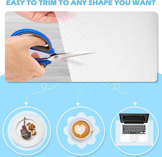 Drawer Liners, Waterproof Shelf Liner, Anti-Slip Non-Adhesive BPA Free Kitchen Cupboard Cabinet Liner Refridge Fridge Mats Sink Protector Strong Durable for Home (Clear/23.6in x 20Ft)