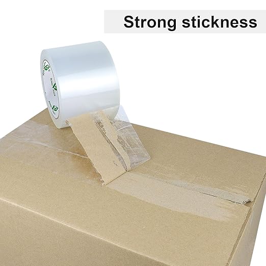 BOMEI PACK 3 inch Wide Heavy Duty Packing Tape, 2.4 Mil 3.0 Inch x 60 Yards, 12 Refills Rolls Clear Box Tape for Moving, Shipping, Mailing and Packaging