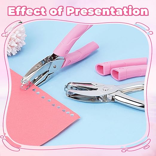 UCEC Star Shape Single Paper Hole Punch, Star-Shape Handheld Hole Paper Puncher, 1 Pack 1/4" Metal Single Mini Hole Papers Punch with Soft-Handled for DIY Craft Tags Clothing Ticket
