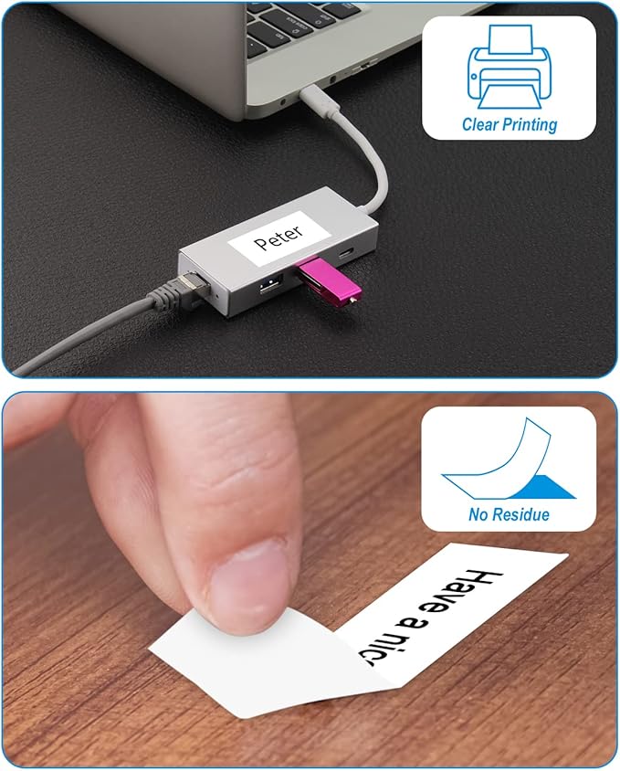 Weemay Compatible 3 Pack TZe-261 Replacement for Brother P-Touch Label Tape 36mm 1.4 Inch Laminated White TZe TZ Tape TZ-261 TZ261 TZe261 for Ptouch PT 3600 530 Printer, 1.4" x 26.2'