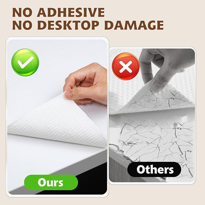 Shelf Liners for Kitchen Cabinets Non Adhesive Drawer Liner 17in x 30FT Pure White Thickened Shelf Liner Strong Non-Slip Easy to Clean for Tool Box Refrigerator with Knife and Tape Measure