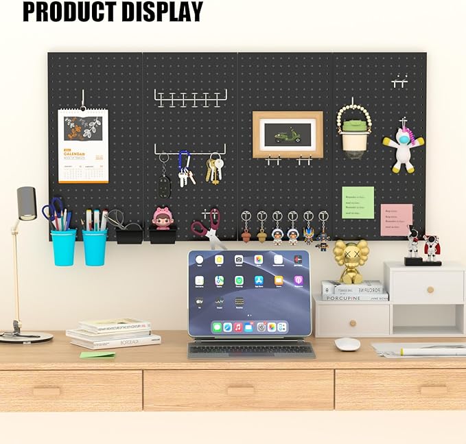 157 PCS Extra Thick Pegboard Hook Set, Metal Pegboard Accessory Organizer with Storage Bins and Peg Locks, Fits 1/4 Inch Pegboard Only, Ideal for Tools, Garage and Workshop Storage (Silver)