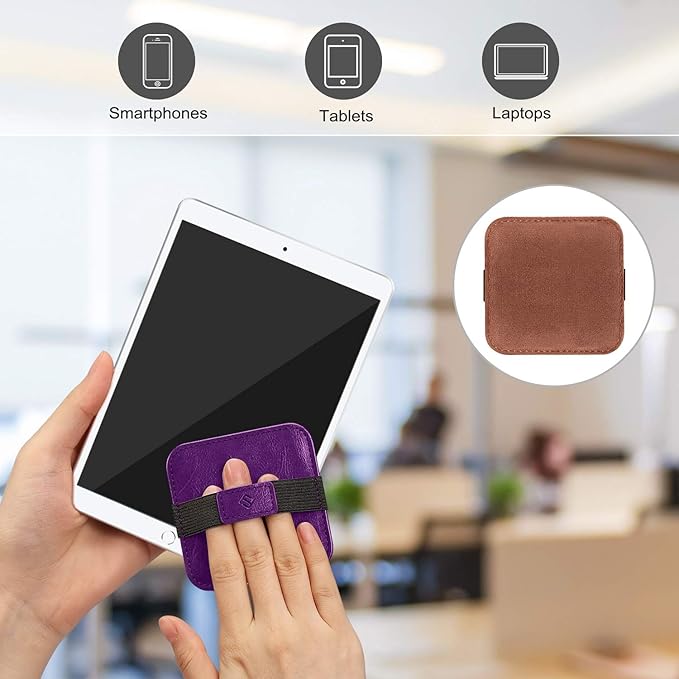 Fintie Screen Cleaning Pad, Soft Cloth Wipes Screen Cleaner with Elastic Strap for iPad, iPhone, MacBook, Tablets, Laptop, 4 Pack