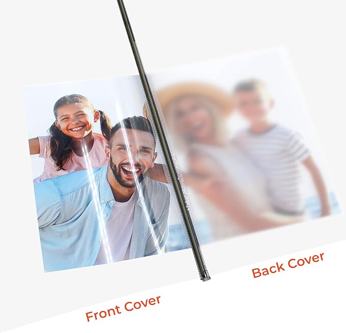 Thermal Binding Clear Covers with Steel Spine –for Thermal Binding Machines – Formerly Unibind – Used in Real Estate, Education and Various Businesses (White, 220 Sheets Max - 48/Box)