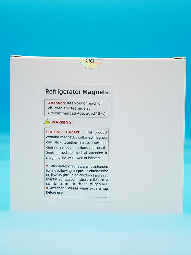 Fridge Magnets, 40 Pcs Heavy Duty Round Magnets for Whiteboard, Fridge, Locker, Office, Classroom - Blue