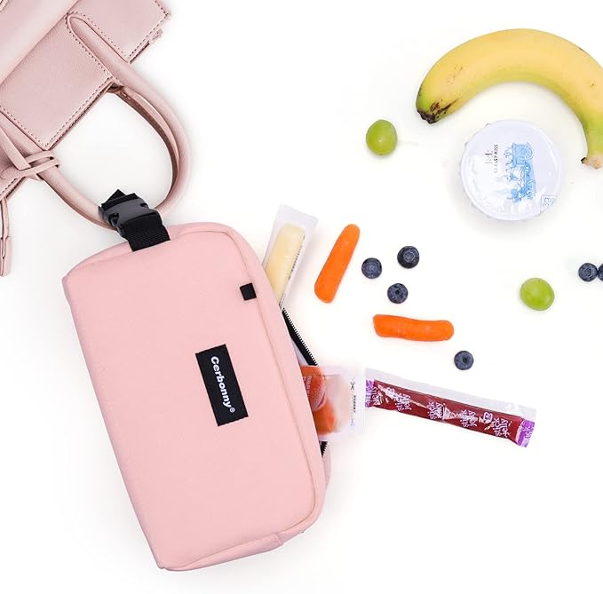 Small Cooler Bag Freezable Lunch Bag for Work School Travel,Small Lunch Bag,Small Insulated Bag For Kids/Adults,Freezer Lunch Bags,Freezable Snack Bag,Mini Lunch Bag Fit For Yogurt,Suit for 3+.