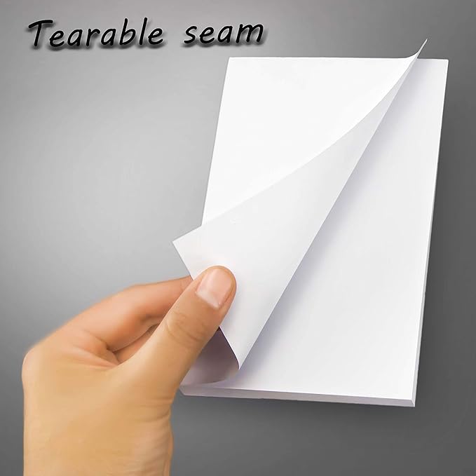 FMP Brands 10 Pack Note Pads 4x6, 100 Sheets Per Memo Pad, Writing Scratch Pad, Blank Notepad, White Waitress Server Note Pads, Paper Pad, To Do Grocery List Small Notepads