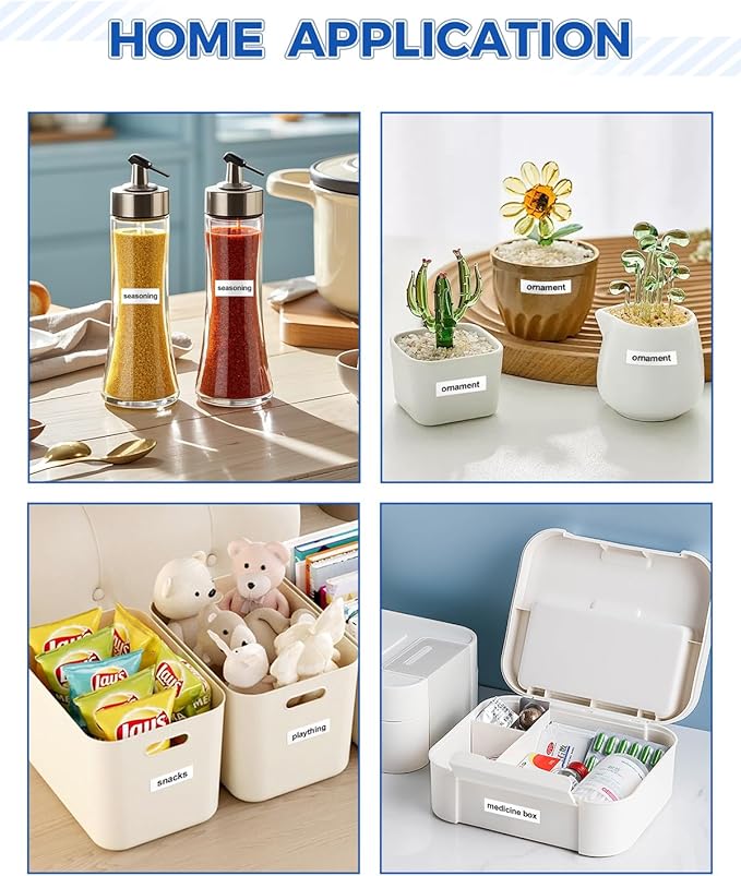 Tze241 18mm 0.7" Laminated White Tape Compatible for Brother Tze-241 Tz-241 P Touch Label Tape Tze Tz 18mm 3/4" Black on White for PTP410 PTD610BT PTD400 PTD600 PTD460BT Label Maker, 4-Pack