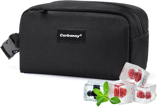 Freezable Lunch Bag,Freezable Snack Bag,Mini Cooler Bag for Travel/Work/School,Small Insulated Bag,Small Cooler Lunch Box with Ice Packs,Insulated Snack Bag,Freezable Snack Box with Handle Buckle