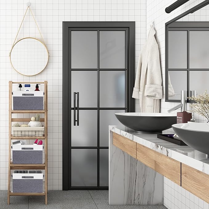 GhvyenntteS 6 Pack Fabric Storage Bins, 15x11x9.6 inch Closet Storage Bins for Shelves with 3 Handles, Foldable Storage Baskets for Shelves, Sturdy Closet Organizers and Storage