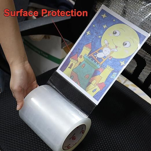 BOMEI PACK Clear Shipping Tape 6" Wide, 6 inch x 110 Yards (330ft), Industrial Grade 6 inch Heavy Duty Packing Tape for Box Office Moving, Shipping and Mailing