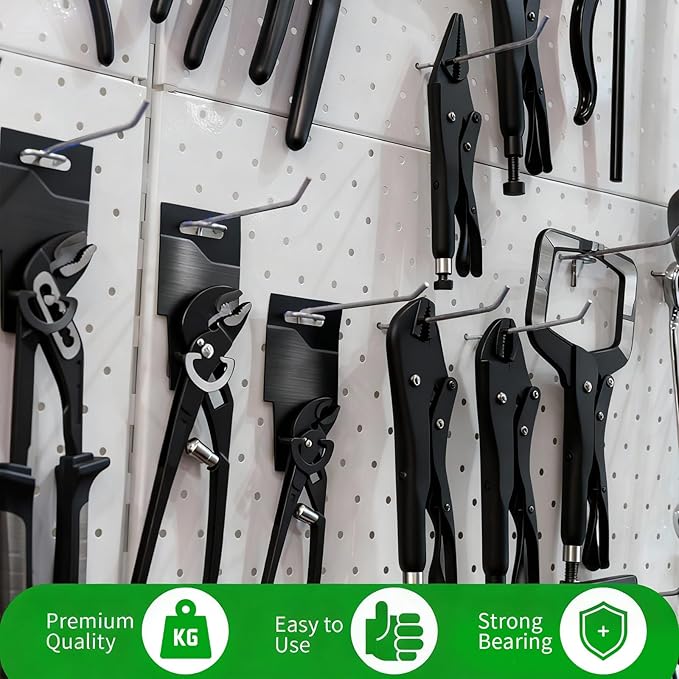 120pcs Pegboard Hooks Peg Board Shelving Hooks Peg Board Hook for Hanging Stainless Steel Hanging Boards Pegs Wall Display Hook Bulk Pegs Boards Tool Hangers for Garage Craft Room Kitchen Store