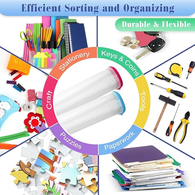 Jetec 32 Pcs Mesh Zipper Bags Toy Storage Bikini Organizer Bag Bolsas Para Guardar Trajes De Baño Waterproof Zipper Reusable Pouch Puzzle Multipurpose for Storage Office(Sweet Color,9 x 7 Inch)