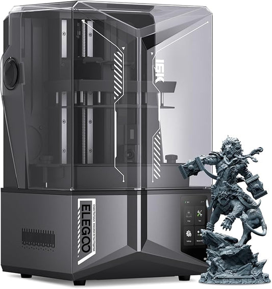 ELEGOO Saturn 4 Ultra 16K Resin 3D Printer MSLA, Smart Tank Heater, High Printing Speed to 150mm/h, AI Camera with Light, Built-in Wi-Fi, Large Print Size 211.68×118.37×220mm³